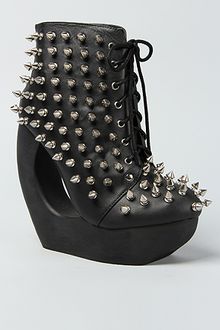 Jeffrey Campbell The Spiked Roxie Shoe in Black and Silver - Lyst