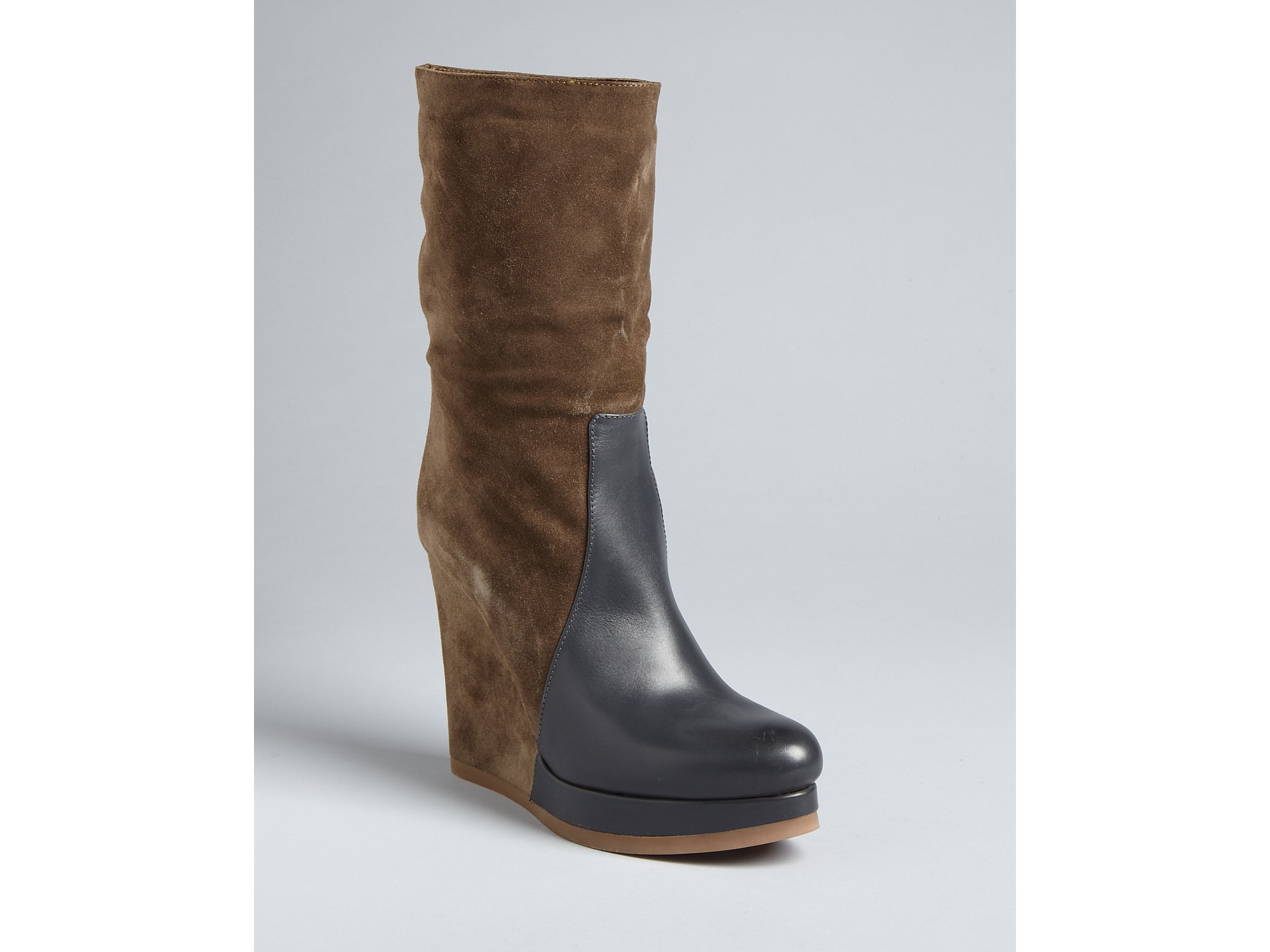jil sander wedge boots