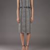 Michael Kors Sheath Tweed Dress in Black - Lyst