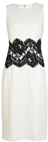 Michael Kors Sheath Dress in White (ivory) - Lyst