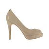 Michael Kors Michael York Patent Platform Pump in Beige - Lyst