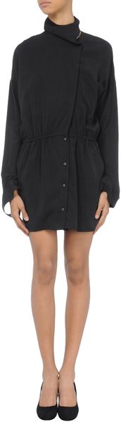 Mm6 By Maison Martin Margiela Short Dress in Black - Lyst