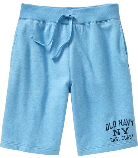 Old Navy Graphic Fleece Shorts in Blue for Men (heather light blue ...