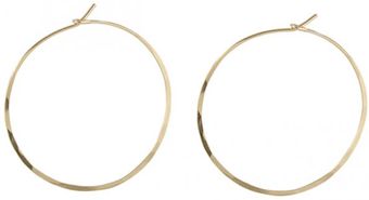 Peggy Li Hammered Hoop Earrings Gf - Lyst