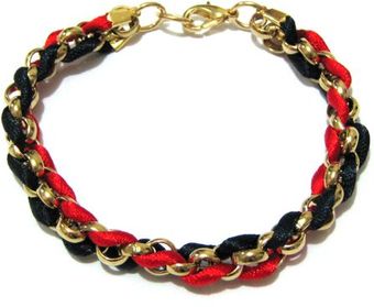 Yuen London Navy Red Kumihimo Bracelet - Lyst