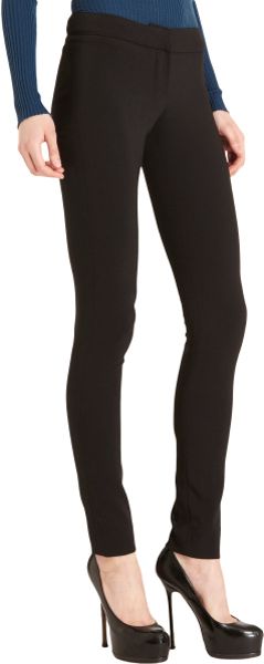 Yves Saint Laurent Flat Front Legging in Black - Lyst