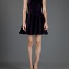 Alexander Mcqueen A Line Dress in Black (aubergine) - Lyst