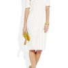 Burberry Stretchtwill Dress in White - Lyst