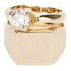 Maison Martin Margiela Stacked Ring in Gold - Lyst
