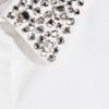 Maje Sibel Crystalembellished Cotton Shirt in White - Lyst