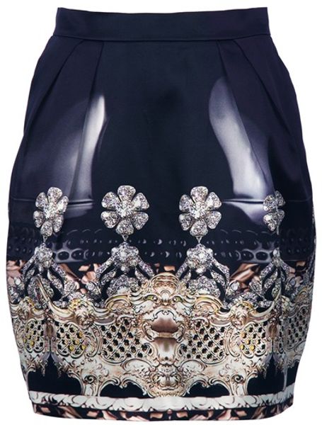Mary Katrantzou Nebraska Tulip Skirt in Black - Lyst