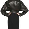 Rick Owens Leather Bolero Jacket in Black - Lyst