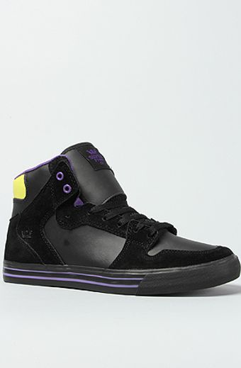 Supra The Vaider Sneaker in Black Leather Suede - Lyst