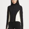 Alexander Wang Ribbed Contrast Sweater in Black - Lyst