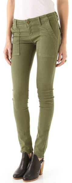 Current/Elliott The Combat Skinny Jeans - Lyst