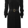 Diane Von Furstenberg Jafar Silk Trenchstyle Dress in Black - Lyst