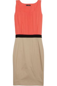 DSquared2 Silk and Twill Dress - Lyst