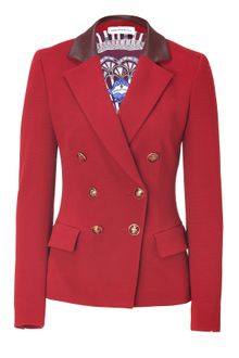 Emilio Pucci Granat Double Breasted Blazer - Lyst