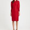 Giambattista Valli Puffedsleeve Dress in Red - Lyst