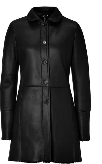 Jil Sander Navy Black Montone Lamb Jacket - Lyst