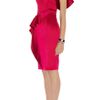Karen Millen Leading Lady Satin Dress in Red (pink) - Lyst