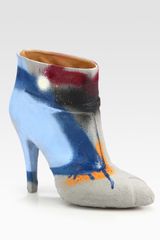 Maison Martin Margiela Cementdipped Graffiti Ankle Boots