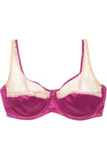 Mimi Holliday By Damaris Tarte Tatin Satin and Lace Bra - Lyst