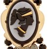 Miu Miu Crystal Cameo Necklace in Gold - Lyst