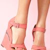 Nasty Gal Electric Platform Wedge in Pink (coral) - Lyst