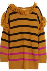 Sonia By Sonia Rykiel Tasseled Striped Merino Wool Sweater