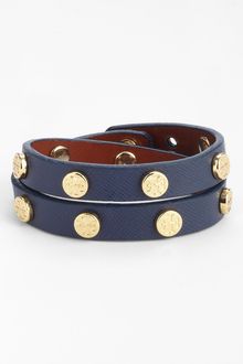 Tory Burch Logo Double Wrap Bracelet - Lyst