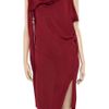 Vivienne Westwood Anglomania Asymmetric Draped Crepe Dress in Red - Lyst