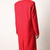 Acne Contrast Collar Coat in Red - Lyst