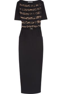 Alessandra Rich Stretch Silkblend Column Gown - Lyst