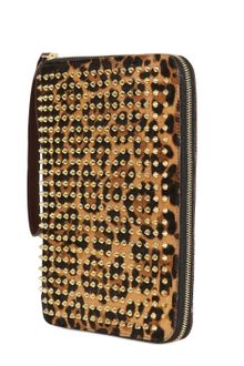 Christian Louboutin Cris Leopard Print Ponyskin Ipad Case - Lyst