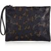 Christopher Kane Leopardprint Leather Clutch in Blue (leopard) - Lyst