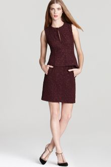Diane Von Furstenberg Lace Dress Delian Pebble - Lyst