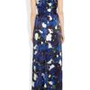 Erdem Aurelia Printed Silksatin Gown in Blue (multicolored) - Lyst