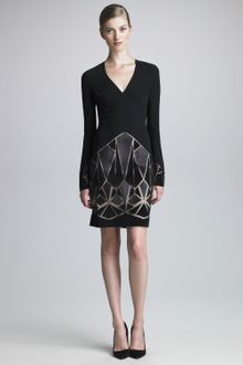 J. Mendel Leathermosaic Dress - Lyst