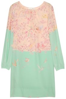 Jill Stuart Annali Printed Silk Dress - Lyst