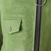 Kelly Wearstler Newton Leather Moto Jacket in Green - Lyst