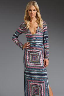Mara Hoffman Long Sleeve Column Dress - Lyst