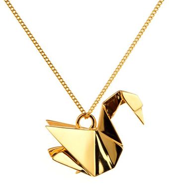 Origami Jewellery Necklace Swan - Lyst