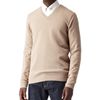 Reiss V Neck Waffle Jumper in Beige for Men (dusty blush) - Lyst