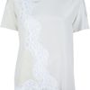 Stella Mccartney Lace Insert Top in Beige (cream) - Lyst