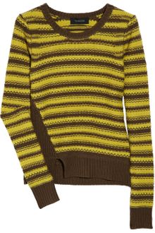 Thakoon Striped Wool and Cashmereblend Sweater - Lyst