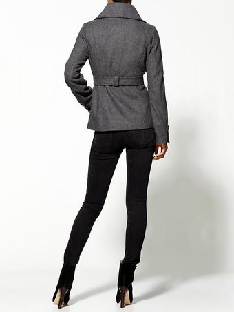 Tulle Single Breasted Coat - Lyst