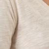 American Vintage Jacksonville V Neck Tee in Beige (sand) - Lyst