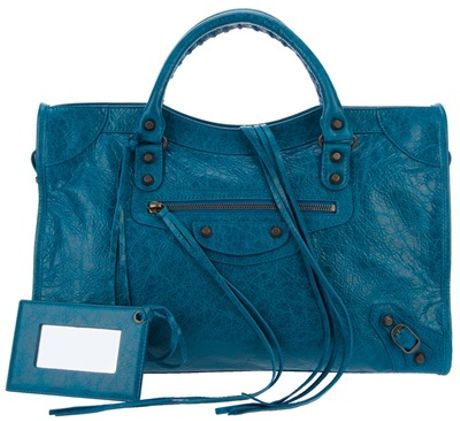 Balenciaga City Bag in Blue - Lyst