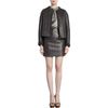 Lanvin Cable Leather Jacket in Gray (anthracite) - Lyst